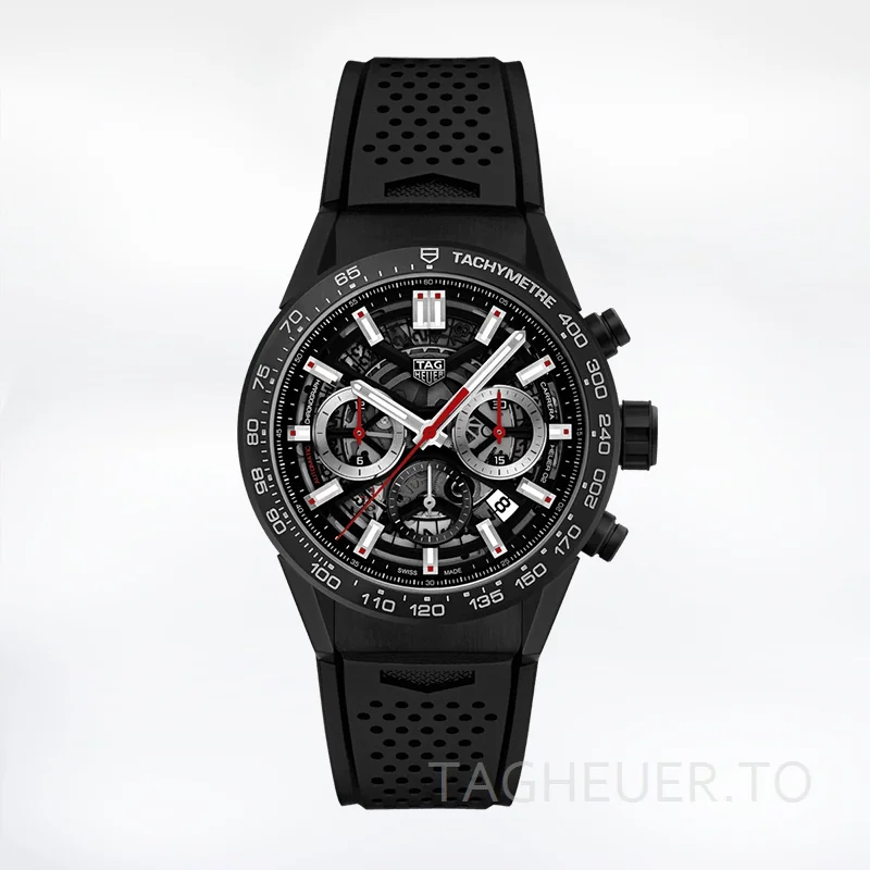Tag Heuer Carrera Men's CBG2090.FT6145 43mm Rubber Band