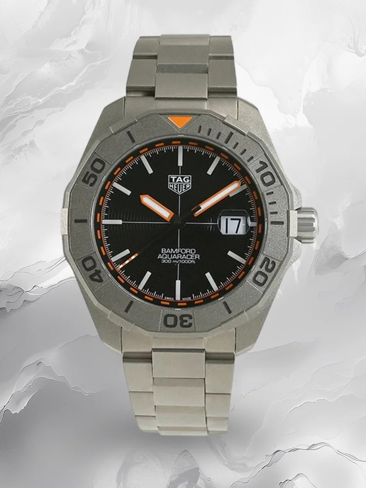 TAG HEUER Aquaracer WAY208F.BF0638 Replica Swiss Super Clone Men's Luxury Dive Watch, 43mm Stainless Steel, Black Dial, 100M Waterproof