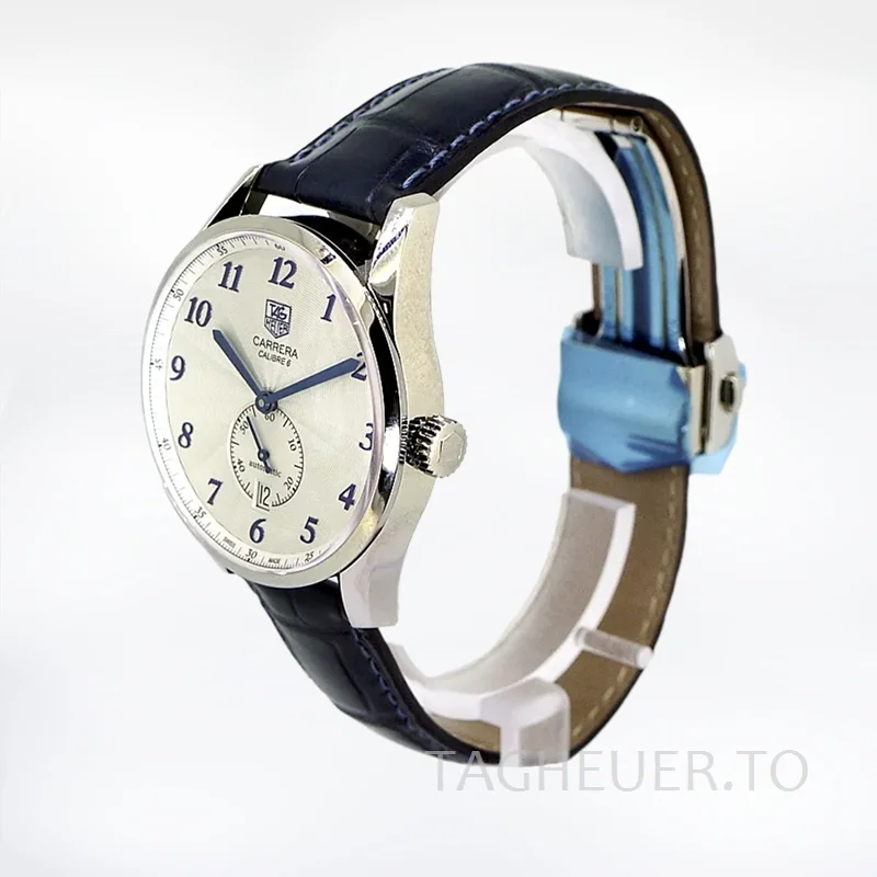 Tag Heuer Carrera 43mm Men WAS2111.FC6293 Silver-tone White Dial