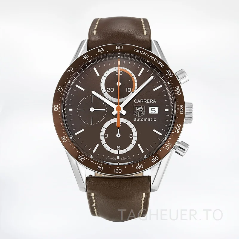 Tag Heuer Carrera CV2013.FC6234 43mm Men's Brown Dial
