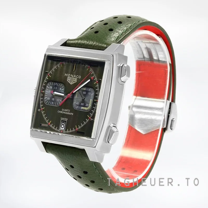 Tag Heuer Monaco 40mm CAW211E.FC6414 Men's Green Dial