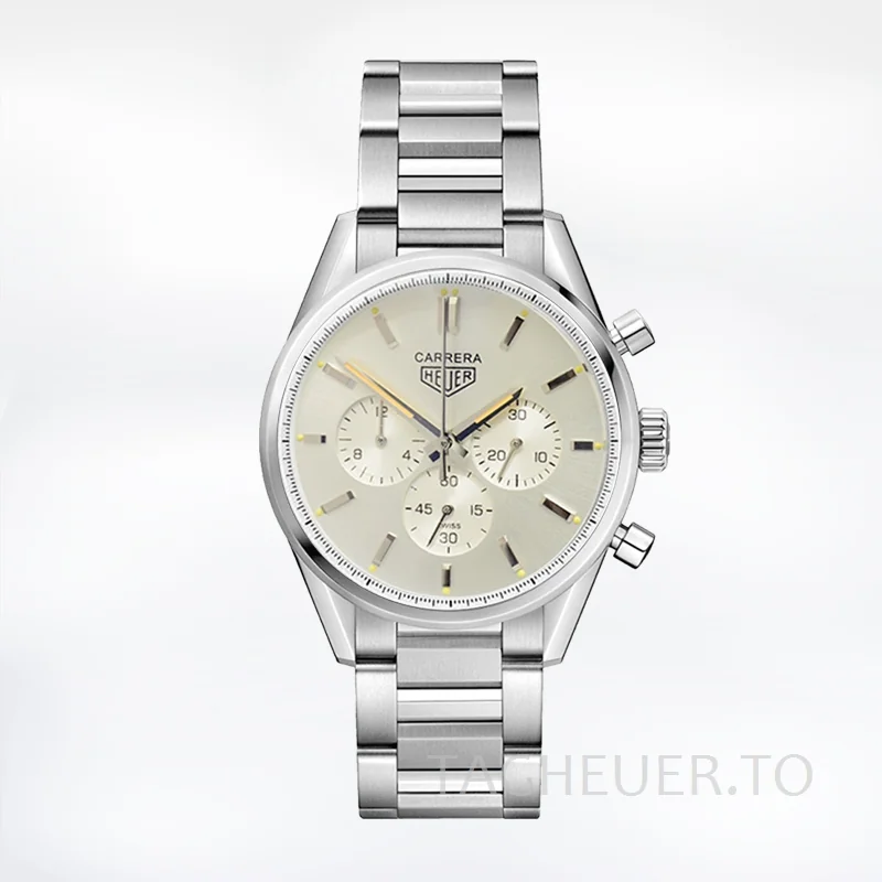 Tag Heuer Carrera CBK221B.FC6479-001 43mm Men White Dial
