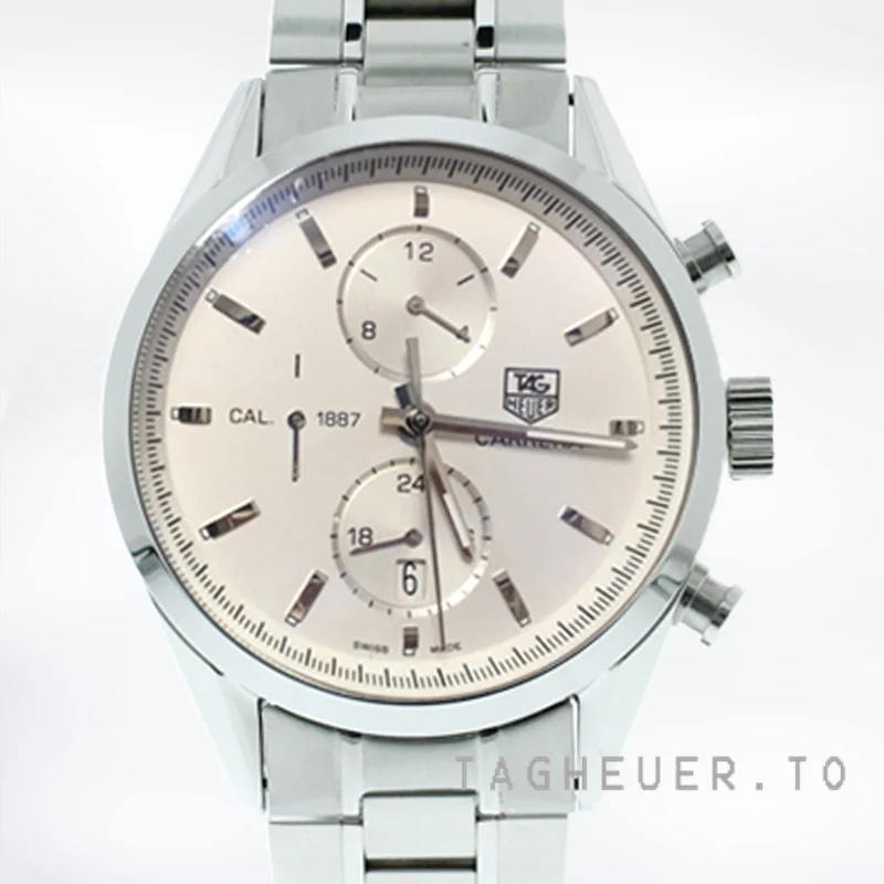 Tag Heuer Carrera 43mm CAR2111.BA0720 Men's Stainless Steel Silver-tone