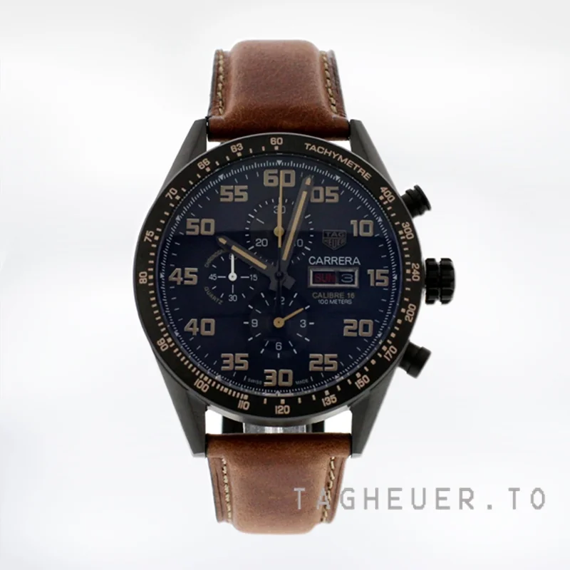 Tag Heuer Carrera Men's 43mm CV2A84.FC6394 Black-tone