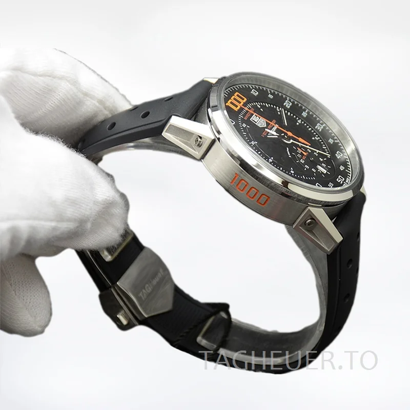 Tag Heuer Carrera 43mm Men CarreraBKAR-006 Black Dial Stainless Steel