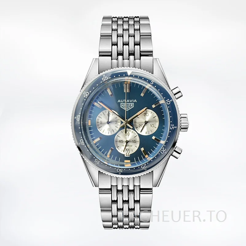 Tag Heuer Autavia CBE2111-002 Men 43mm Silver-tone Ceramics Bezel
