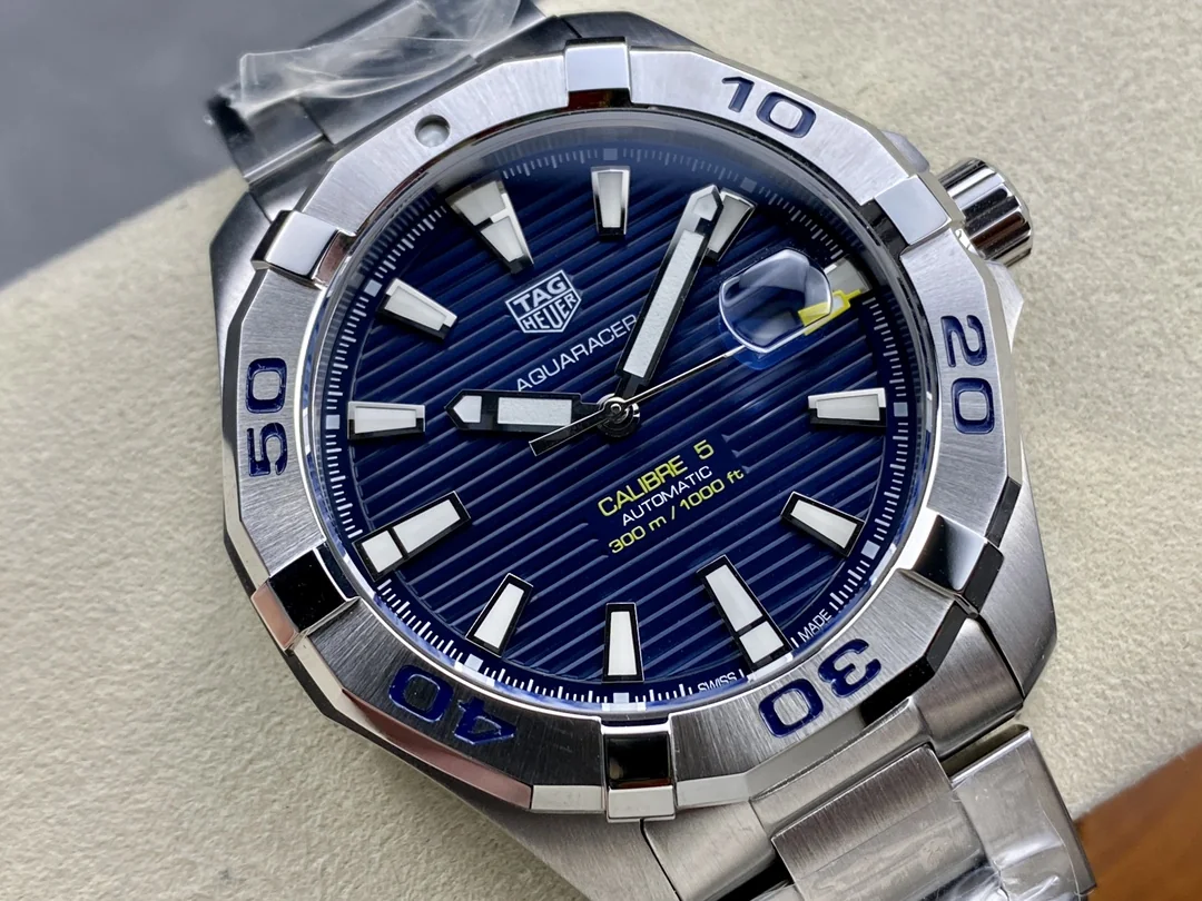 Swiss TAG Heuer Aquaracer WBD2112.BA0928 Replica: 41mm Blue Dial, Stainless Steel, 100m Waterproof