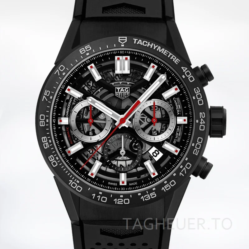 Tag Heuer Carrera Men's CBG2090.FT6145 43mm Rubber Band