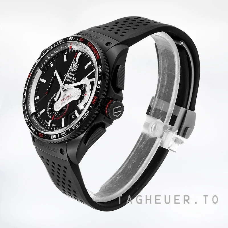 Tag Heuer Carrera 43mm CAV5185.FC6237 Men's Stainless Steel Black-tone