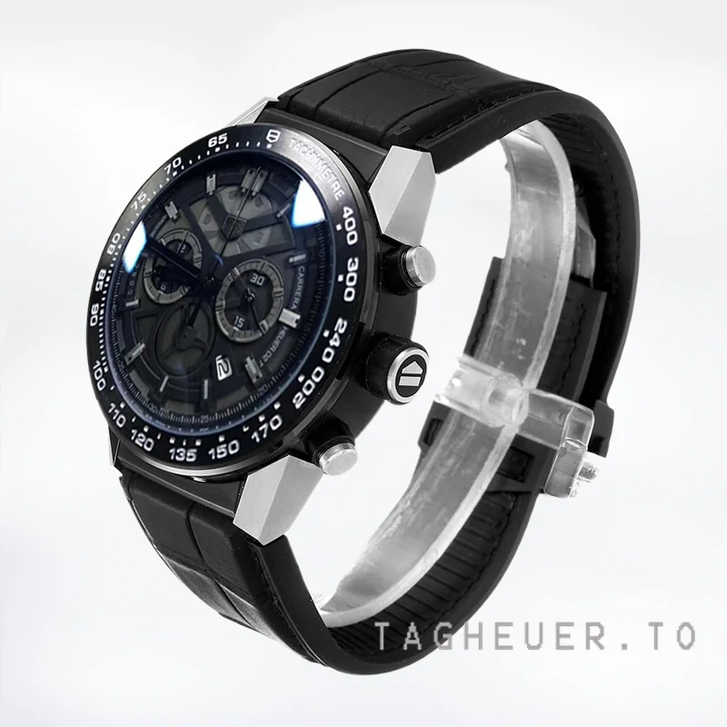 Tag Heuer Carrera 43mm CAR5A8Y.FC6377 Men's Black Skeleton Dial Quartz
