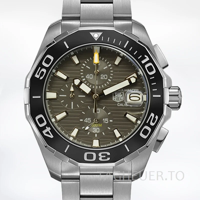 Tag Heuer Aquaracer 43mm Men CAY211B-001 Green Dial Quartz