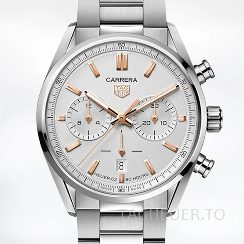 Tag Heuer Carrera 43mm CBN2013.FC6483-001 Men Silver-tone