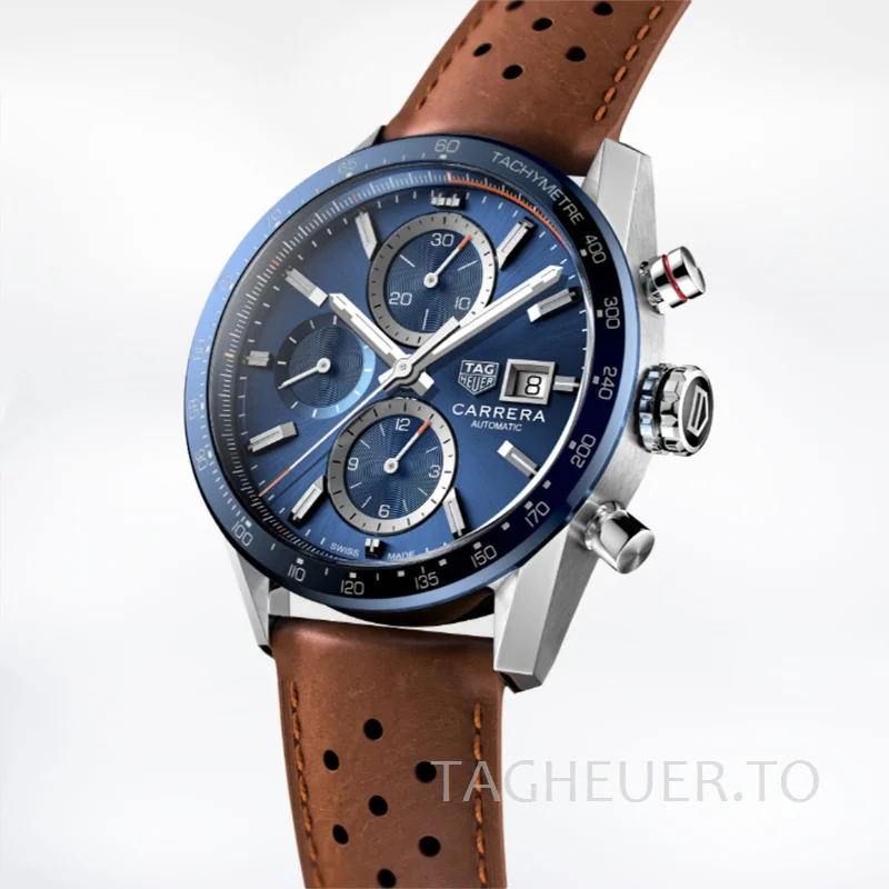 Tag Heuer Carrera 43mm CBM2112.FC6455 Men Silver-tone