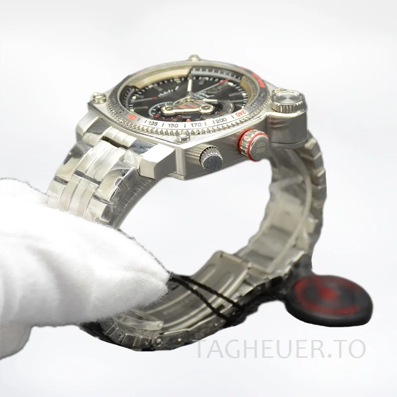 Tag Heuer Grand Carrera Men GrandCarreraBKSB-001 43mm Silver-tone Stainless Steel
