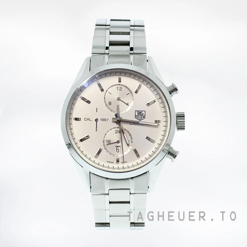 Tag Heuer Carrera 43mm CAR2111.BA0720 Men's Stainless Steel Silver-tone