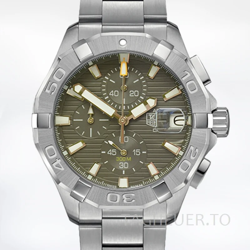 Tag Heuer Aquaracer 43mm Men CAY2112-001 Green Dial