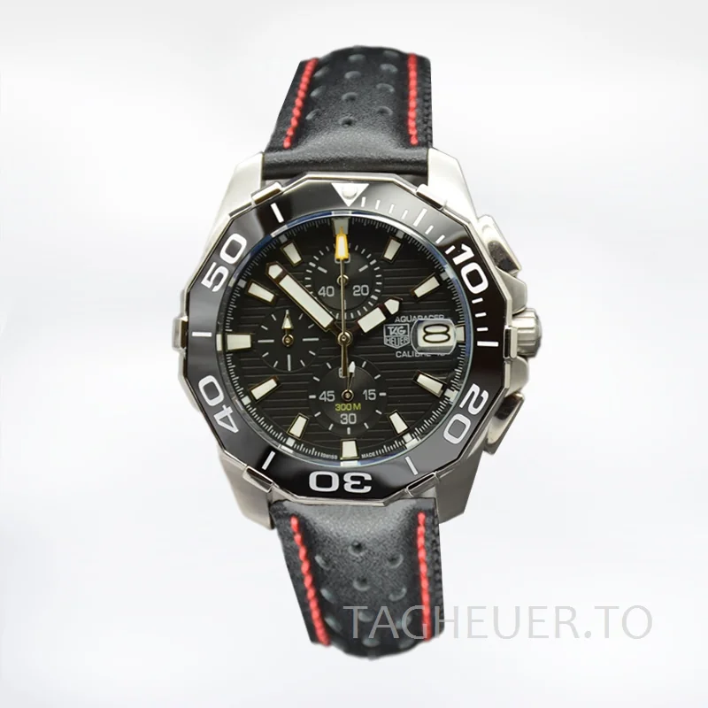 Tag Heuer Aquaracer 43mm Men CAY211A.FC6361-001 Stainless Steel Black Dial