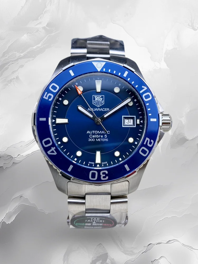 Tag Heuer Aquaracer WAN2111.BA0822 Replica Swiss Men's Watch - 42mm Blue Dial, 100M Waterproof & 1-Year Warranty