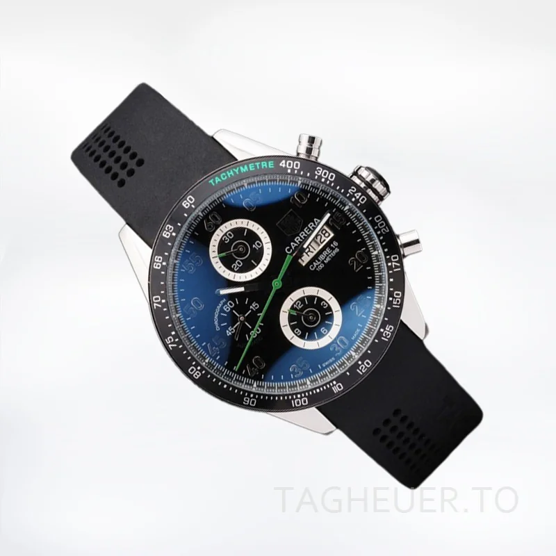 Tag Heuer Carrera CarreraBKAR-001 43mm Men's Rubber Band