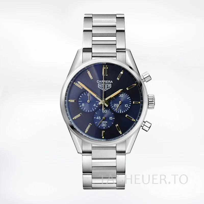 Tag Heuer Carrera Men CBK221B-002 43mm Blue Dial Stainless Steel