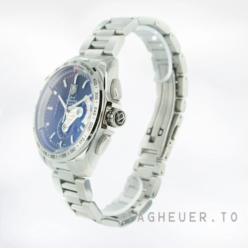 Tag Heuer Carrera 43mm CAV5115.BA0902 Men's Silver-tone