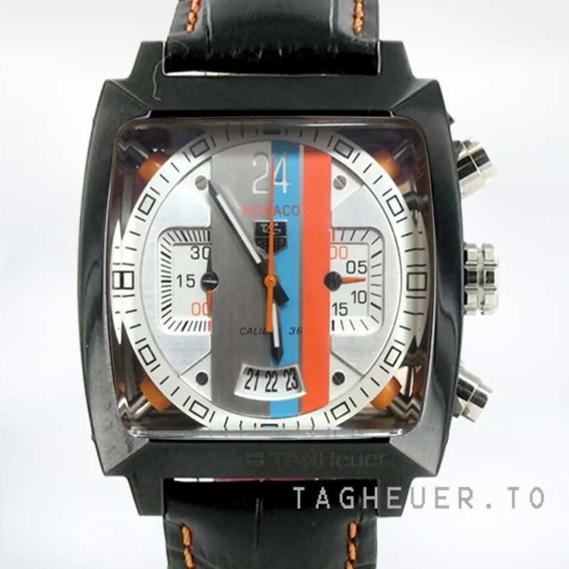 Tag Heuer Monaco 40mm MonacoWSL001 Men's Black-tone
