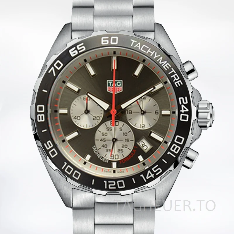 Tag Heuer Formula 1 CAZ1018-001 Men 43mm Silver-tone Stainless Steel