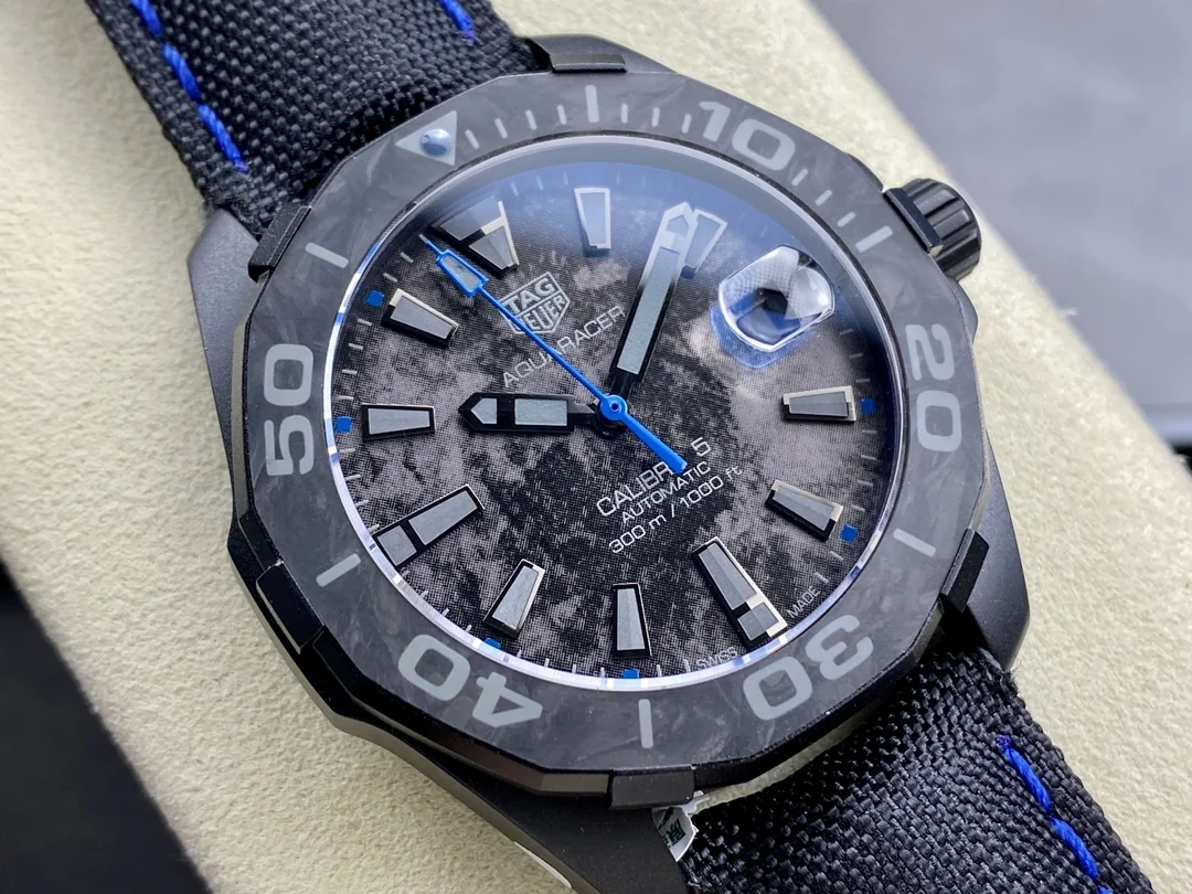 Swiss Super Clone TAG Heuer Aquaracer WBD218C.FC6447 Replica - Bold 41mm Titanium Carbon Fiber Watch with 1 Year Warranty