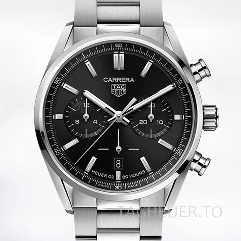 Tag Heuer Carrera 43mm CBN2010.BA0642 Men Black Dial Quartz