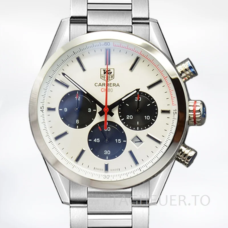 Tag Heuer Carrera Men 43mm CarreraWSB-013 Silver-tone