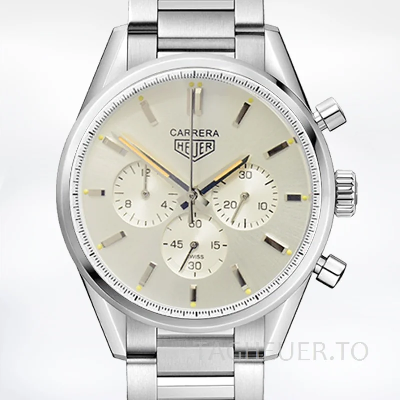 Tag Heuer Carrera CBK221B.FC6479-001 43mm Men White Dial