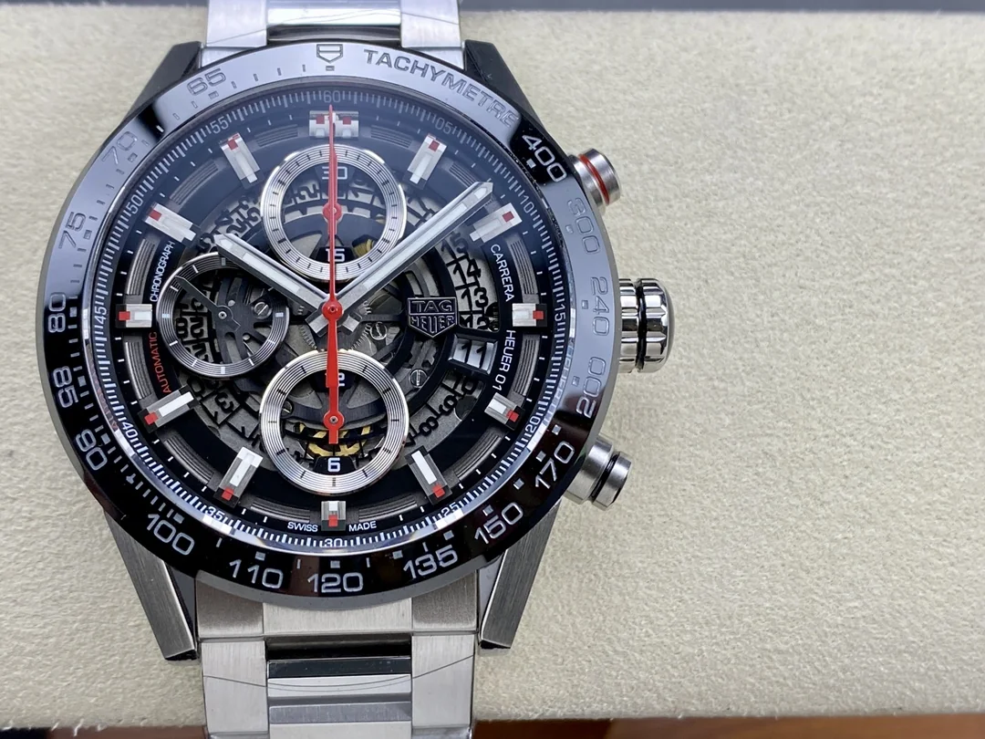 TAG Heuer Carrera CAR201V.BA0766 Swiss Replica Watch - 43mm Chronograph, Sapphire Crystal, 1-Year Warranty