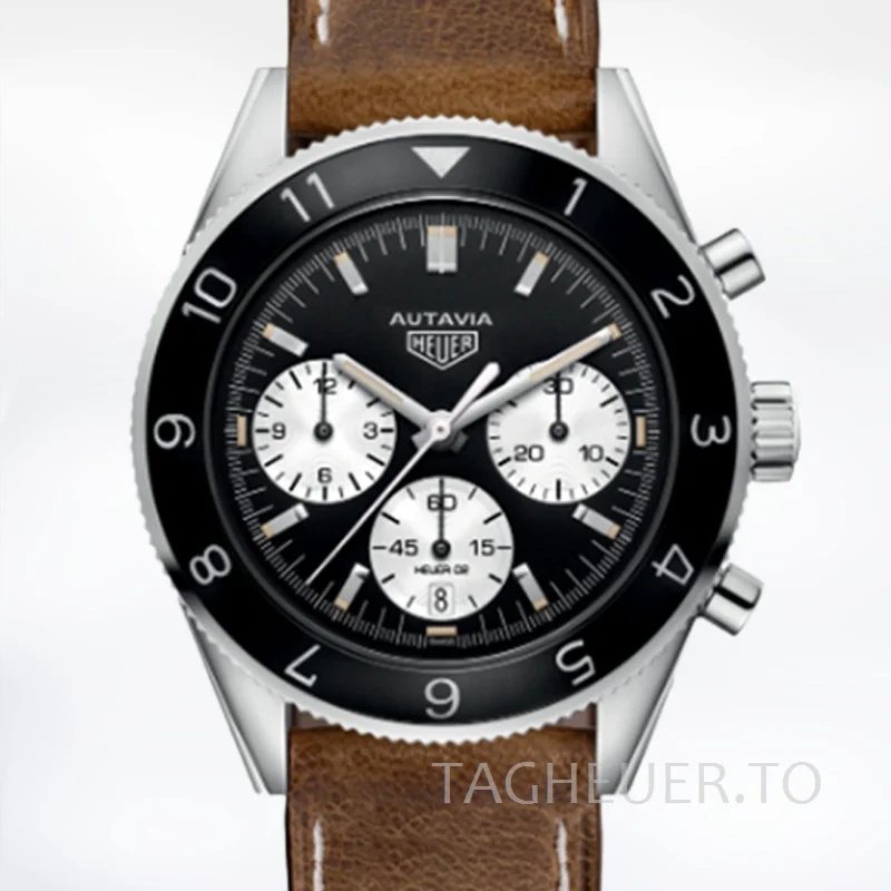 Tag Heuer Autavia CBE2110.FC8226 43mm Men Black Dial Silver-tone