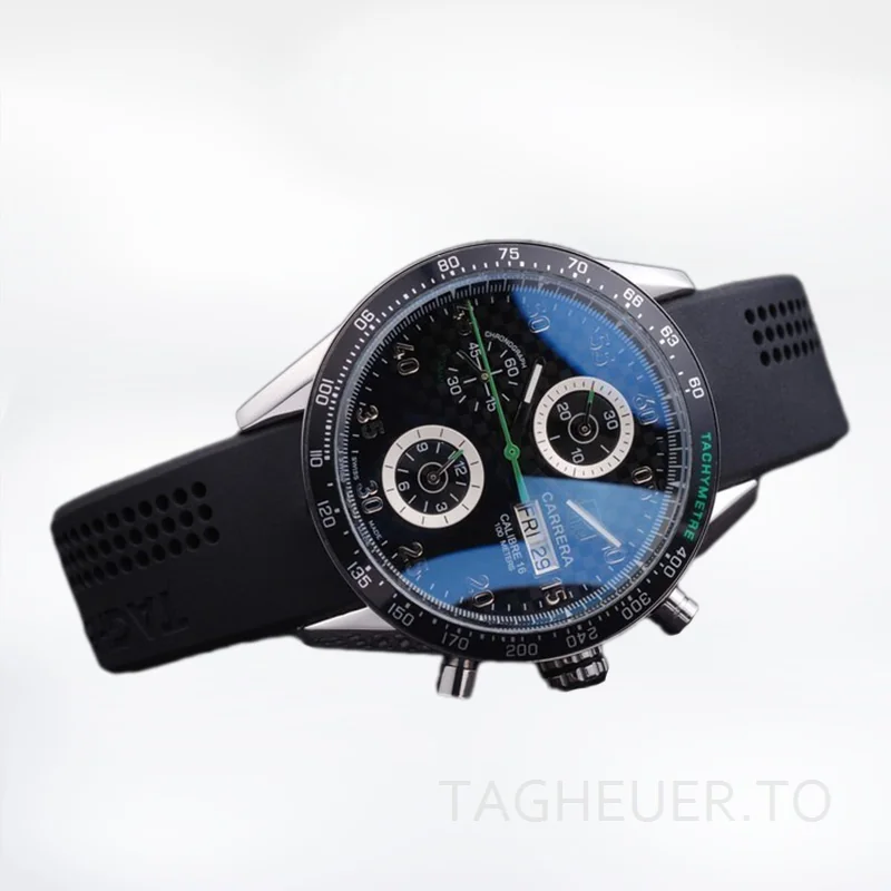 Tag Heuer Carrera CarreraBKAR-001 43mm Men's Rubber Band