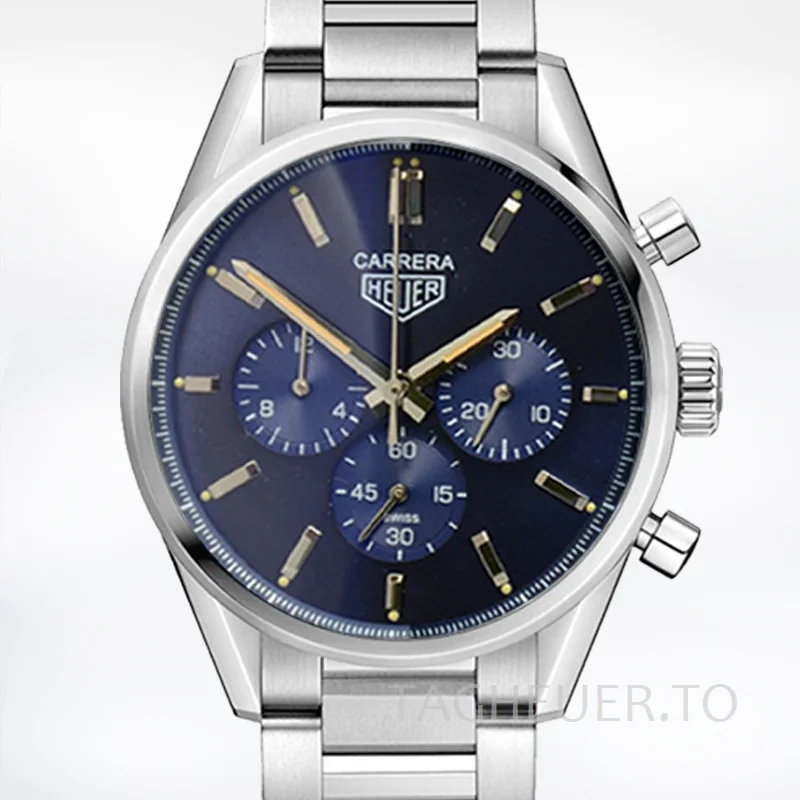Tag Heuer Carrera Men CBK221B-002 43mm Blue Dial Stainless Steel