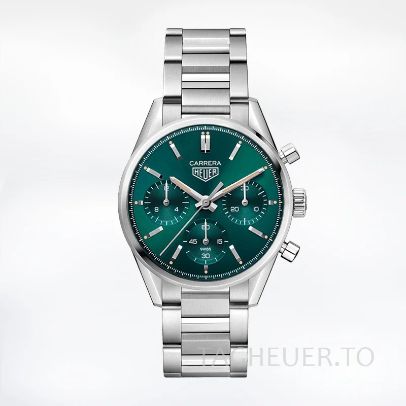 Tag Heuer Carrera Men 43mm CBK221F.FC6479-002 Silver-tone Quartz