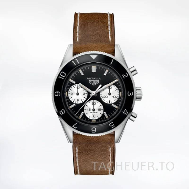 Tag Heuer Autavia CBE2110.FC8226 43mm Men Black Dial Silver-tone