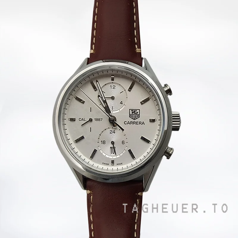 Tag Heuer Carrera Men's 43mm CAR2111.FC6291 Silver-tone White Dial
