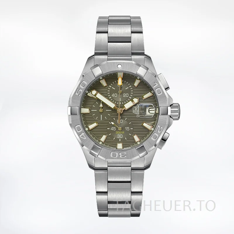 Tag Heuer Aquaracer 43mm Men CAY2112-001 Green Dial