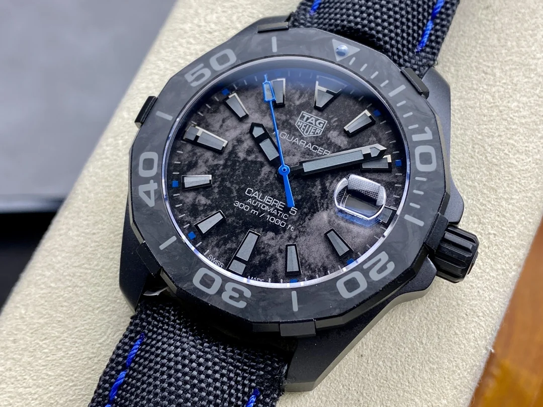Swiss Super Clone TAG Heuer Aquaracer WBD218C.FC6447 Replica - Bold 41mm Titanium Carbon Fiber Watch with 1 Year Warranty