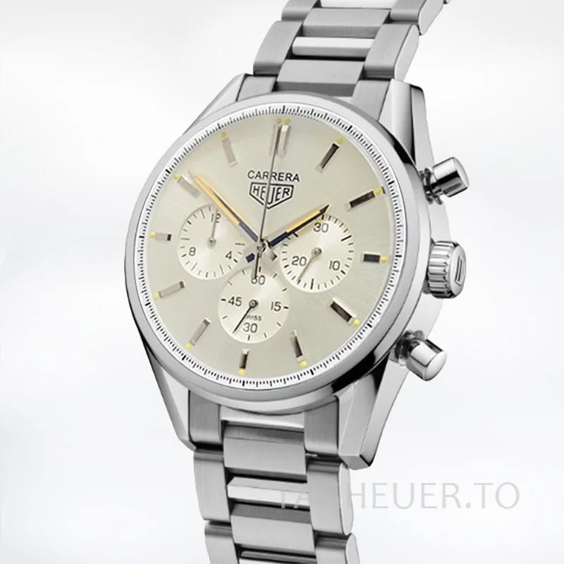 Tag Heuer Carrera CBK221B.FC6479-001 43mm Men White Dial