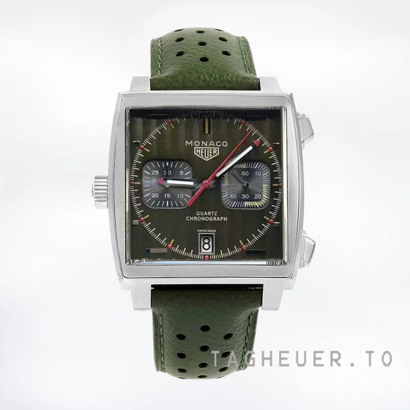 Tag Heuer Monaco 40mm CAW211E.FC6414 Men's Green Dial