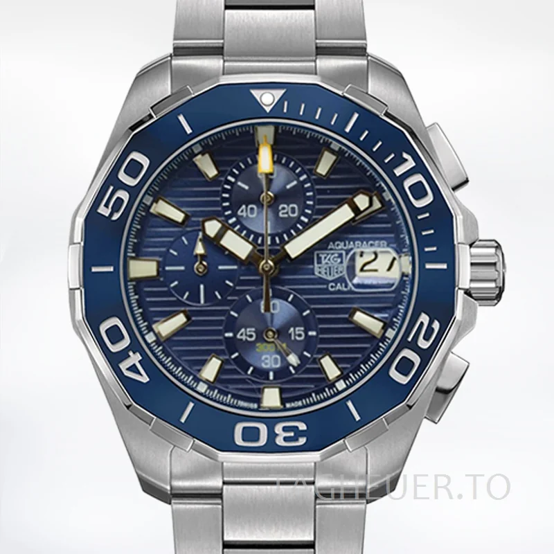 Tag Heuer Aquaracer Men 43mm CAY211B.BA0927 Stainless Steel Silver-tone