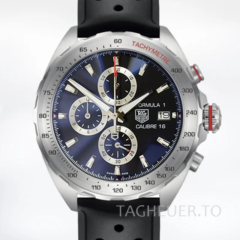 Tag Heuer Formula 1 CAZ2010.FT8024 Men 43mm Black Dial Silver-tone
