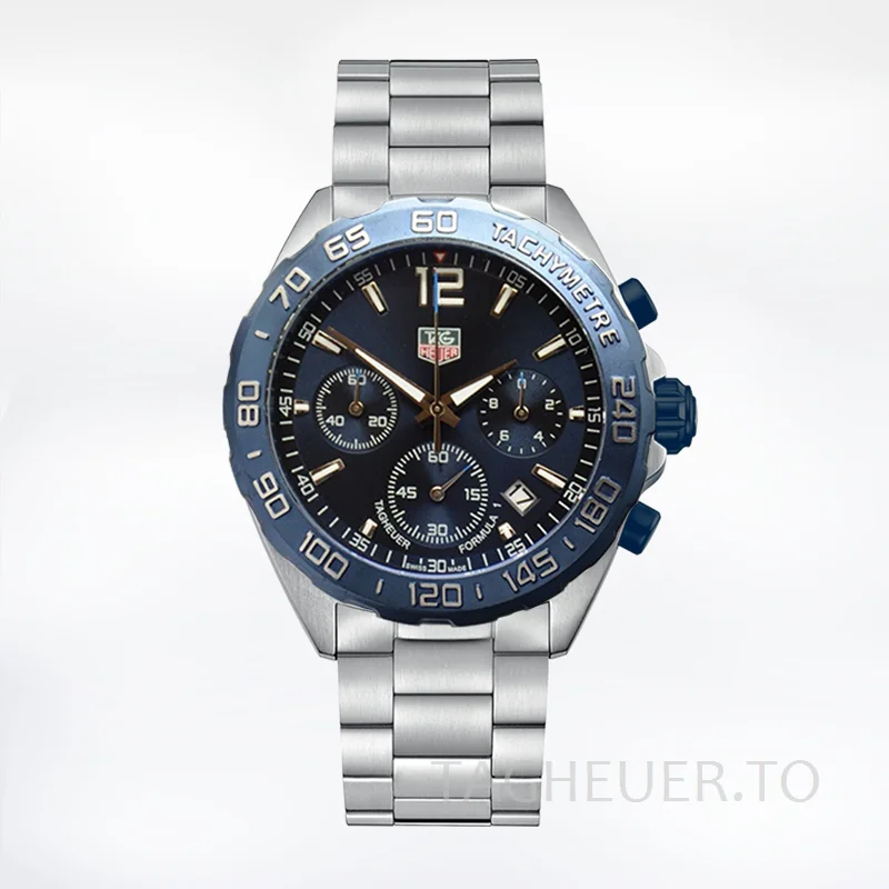 Tag Heuer Formula 1 CAZ1010-001 Men 43mm Silver-tone Stainless Steel