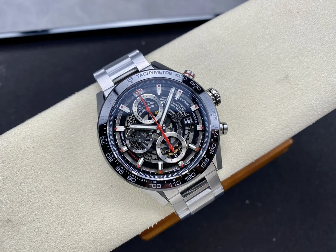 TAG Heuer Carrera CAR201V.BA0766 Swiss Replica Watch - 43mm Chronograph, Sapphire Crystal, 1-Year Warranty