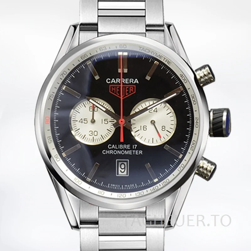 Tag Heuer Carrera Men CarreraGYSB-008 43mm Silver-tone Quartz