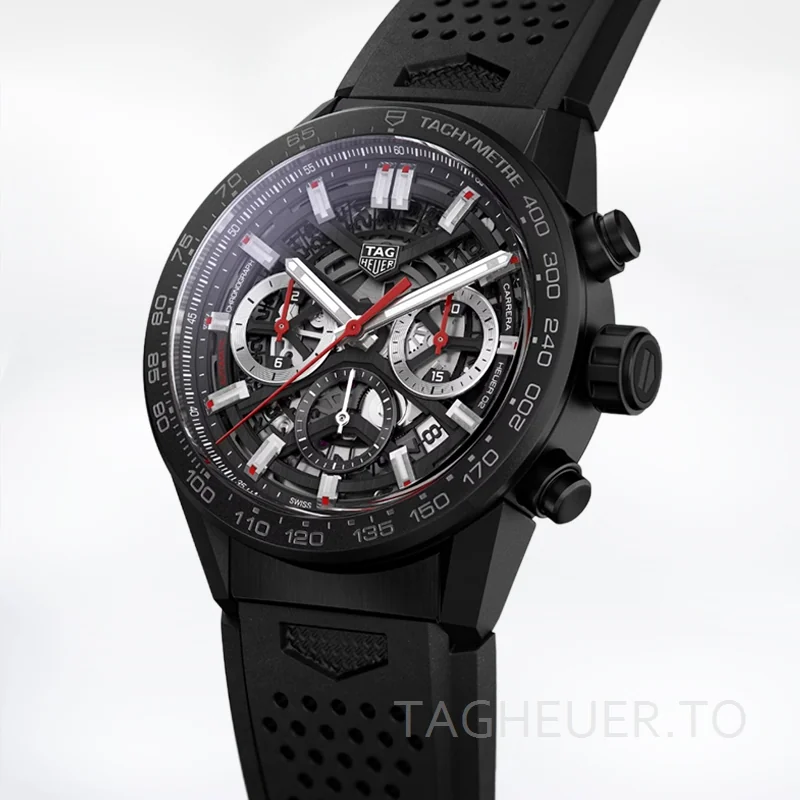 Tag Heuer Carrera Men's CBG2090.FT6145 43mm Rubber Band