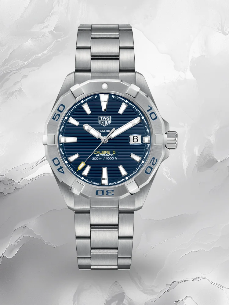Swiss TAG Heuer Aquaracer WBD2112.BA0928 Replica: 41mm Blue Dial, Stainless Steel, 100m Waterproof