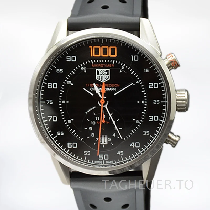 Tag Heuer Carrera 43mm Men CarreraBKAR-006 Black Dial Stainless Steel